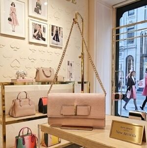 Kate Spade Light Pink Clutch with Chain